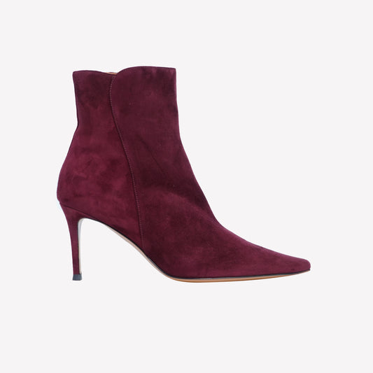 BORDEAUX SUEDE BOOT WITH HIGH HEEL SAKI - Bordeaux | Roberto Festa