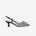 SLINGBACK IN CEZANNE WITH TONE ON TONE ACCESSORY STEFY