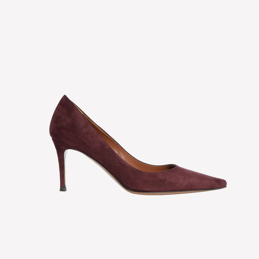 BURGUNDY SUEDE PUMP WITH HIGH HEEL TIRSA - Tutti i prodotti | Roberto Festa