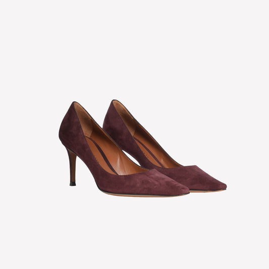 BURGUNDY SUEDE PUMP WITH HIGH HEEL TIRSA - Tutti i prodotti | Roberto Festa