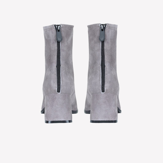 ANKLE BOOT IN CAMOSCIO ELEPHANT YLARIA - Grigio | Roberto Festa