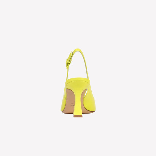 slingback in nappa lime frans - Giallo | Roberto Festa