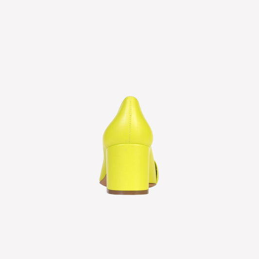 MOCASSINO CON ACCESSORIO IN NAPPA LIME HARABY - Giallo | Roberto Festa