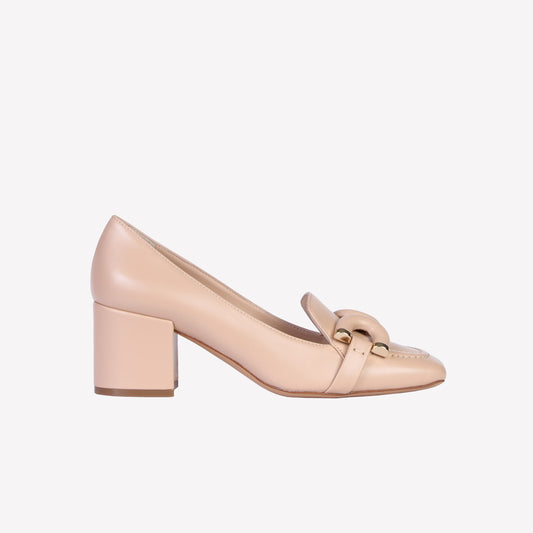 Haraby embellished vanilla nappa loafer - Beige | Roberto Festa