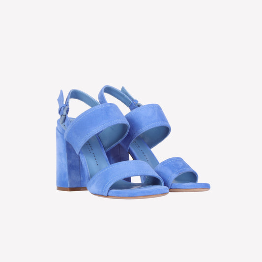 Nevis jeans suede sandals with two bands and strap -  New arrivals | Roberto Festa