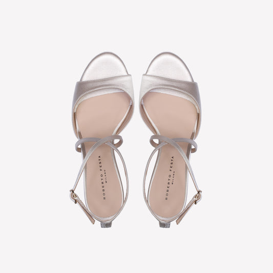 Xose silk pearl sandals - Bianco | Roberto Festa